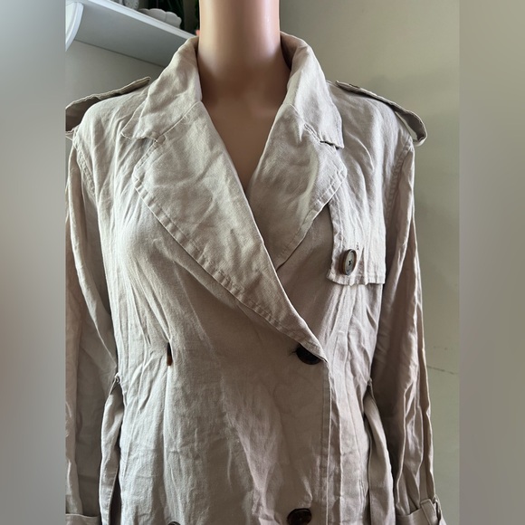a new day Women's Beige Trench Coat - Picture 7 of 11